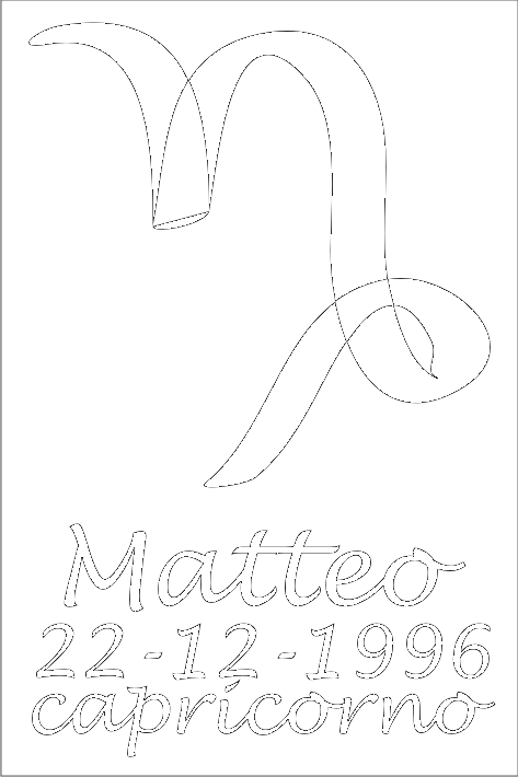 adesivi lettering zodiaco